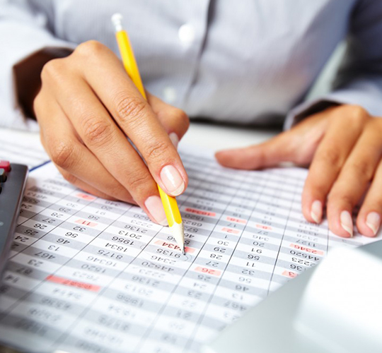 Small business bookkeeping dashboard